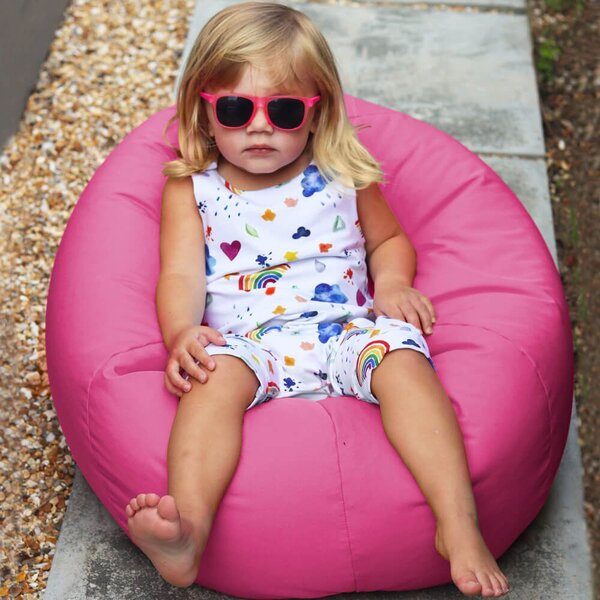 Rucomfy Kids Small Indoor Outdoor Beanbag Cerise (Pink)