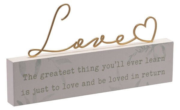 Love Story The Greatest Thing Ornament White