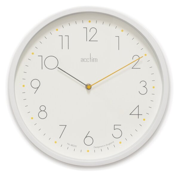 Acctim Taby Wall Clock White