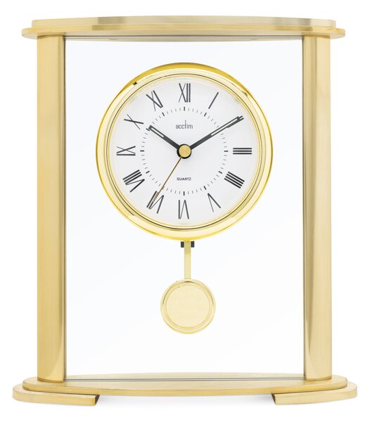 Acctim Welwyn Pendulum Mantel Clock Gold