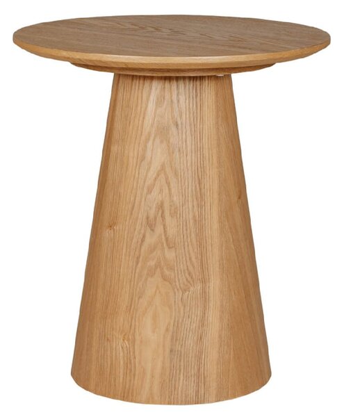 Hamel Wooden Round Lamp Table In Brown