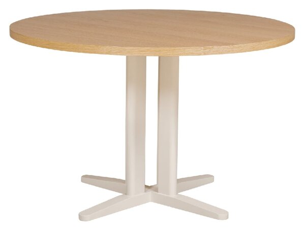 Folsom Wooden Round Dining Table In Natural