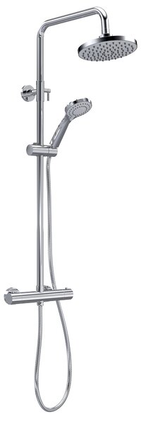 Round Thermostatic Bar Shower with Kit Chrome