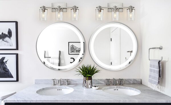 Mirror LED 60cm MMJ BRUSH SILVER