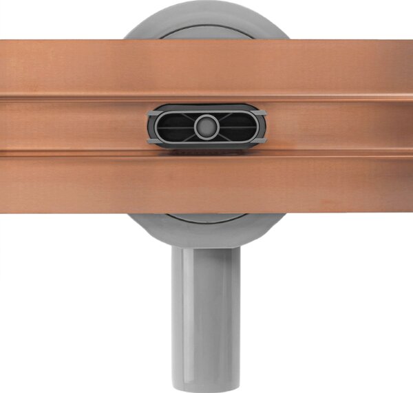 Linear drainage REA Neox Slim pro Brushed Copper 70