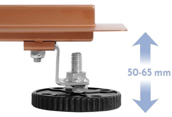 Linear drainage REA Neox Slim pro Brushed Copper 70