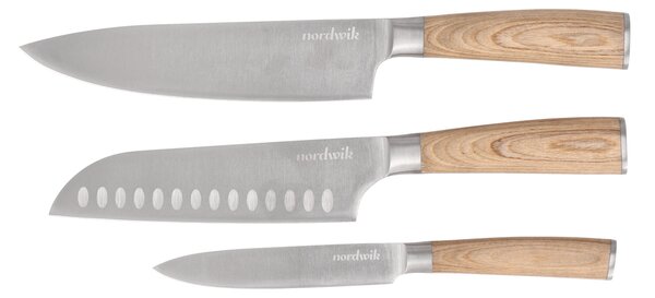 Nordwik Nordwik knife set 3 piece Pakka wood