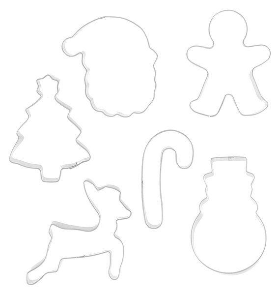 Nordwik Nordwik gingerbread cutter christmas 6 pieces Stainless steel