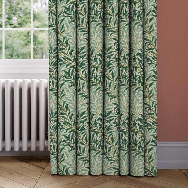 Willow Bough Made to Measure Curtains Green/Blue