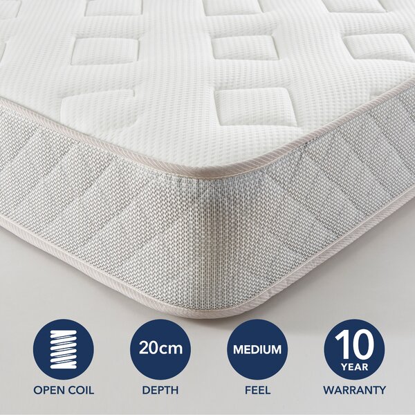 Fogarty Just Right Premium Memory Foam Mattress White