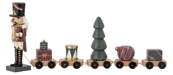 Bloomingville Vadim nut cracker train decoration 50 cm Green