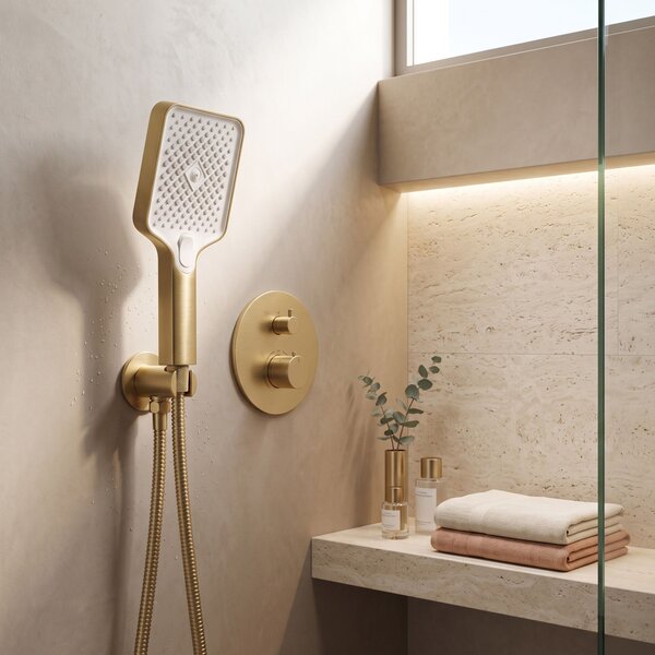 Shower handset REA JS-031 BRUSH GOLD