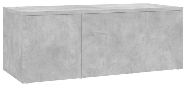 TV Cabinet Concrete Grey 80x34x30 cm Engineered Wood