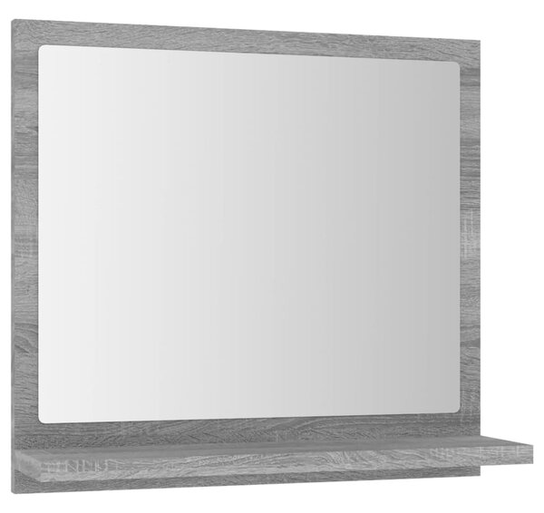 Bathroom Mirror Grey Sonoma 40x10.5x37 cm Engineered Wood