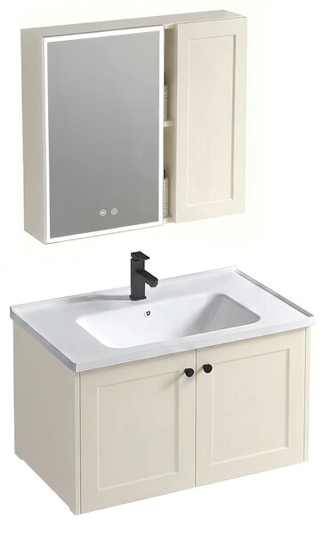 Bathroom furniture set with washbasin Monti 60cm Creme