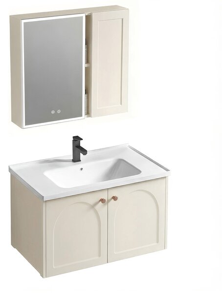 Bathroom furniture set with washbasin Denver 60cm Creme