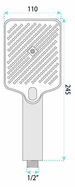 Shower handset REA JS-031 GOLD