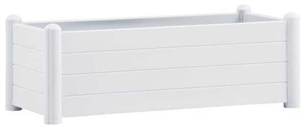 Garden Raised Bed PP White 100x43x35 cm