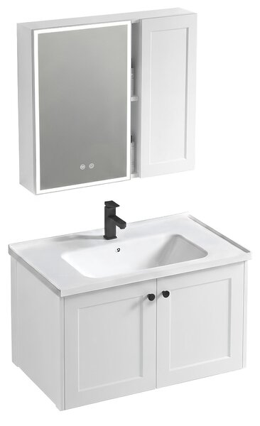 Bathroom furniture set with washbasin Monti 60cm White