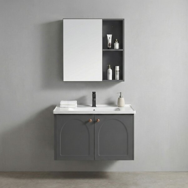 Bathroom furniture set with washbasin Denver 60cm Grey