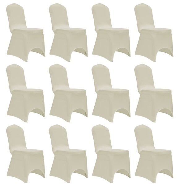 Chair Cover Stretch Cream 12 pcs