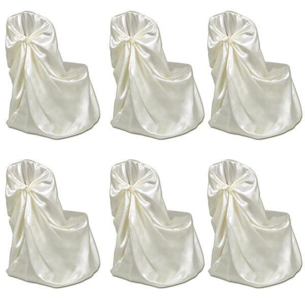 Chair Cover for Wedding Banquet 12 pcs Cream