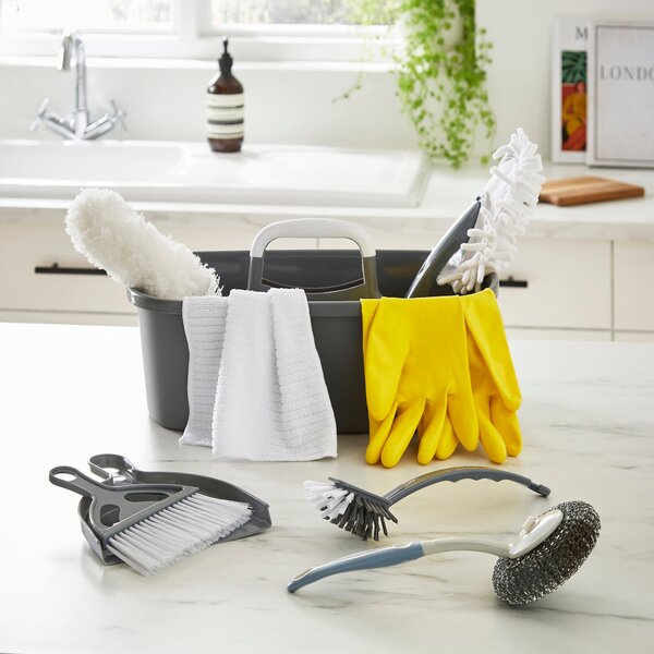 Cleaning and Washing Up Bundle Set Grey