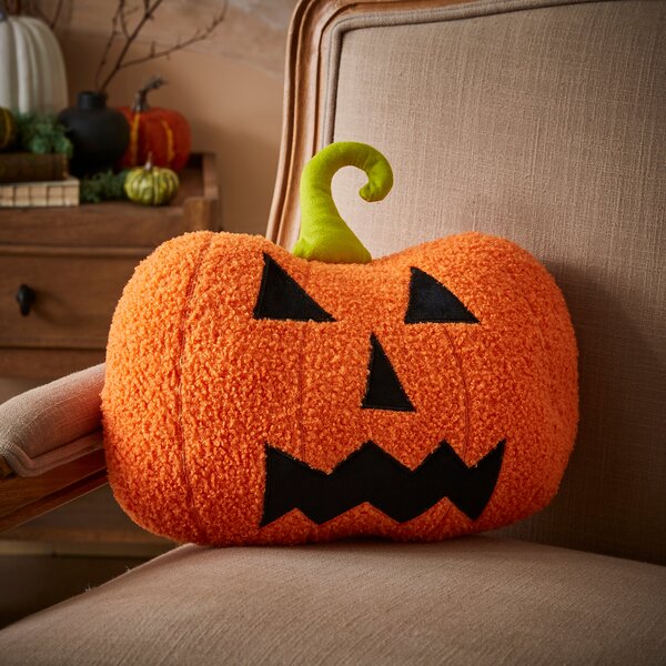 Pumpkin Shaped Cushion Orange