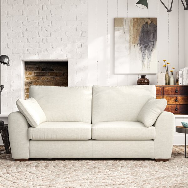 Madison 3 Seater Sofa Chunky Tonal Weave Ivory