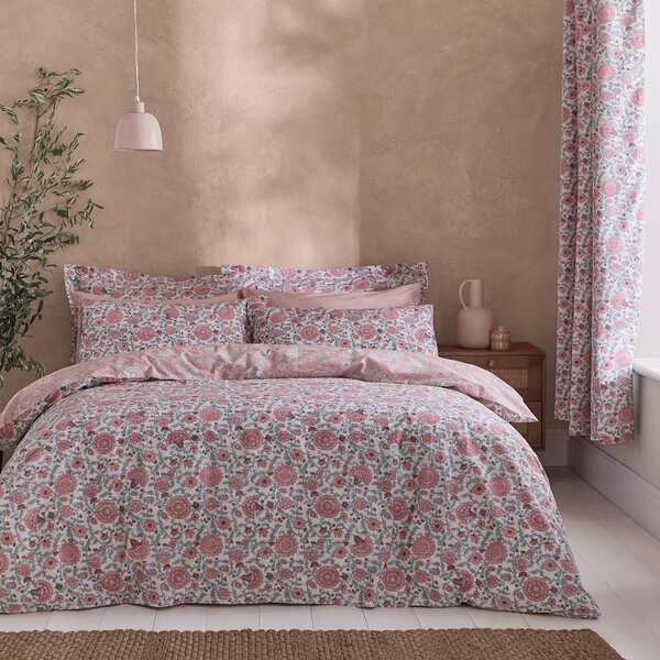 Bridgetta Floral Duvet Cover & Pillowcase Set Blush