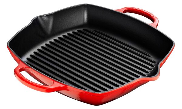 Le Creuset Deep square grill pan 30 cm Cerise