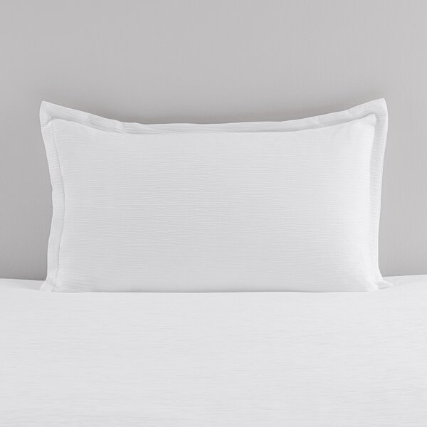 Alford Textured White Oxford Pillowcase White