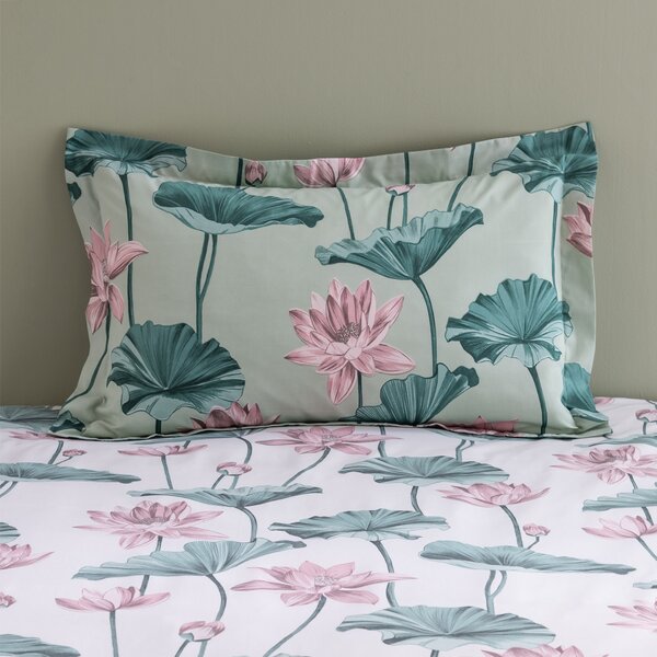 Lilypad Blush Oxford Pillowcase Blush