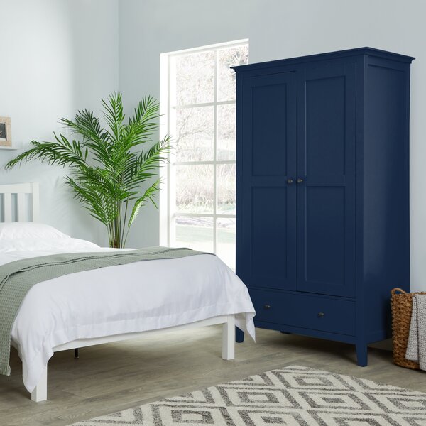 Lynton Double, 1 Drawer Wardrobe Navy