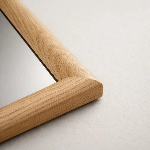 Arched mirror in a wooden frame AURA