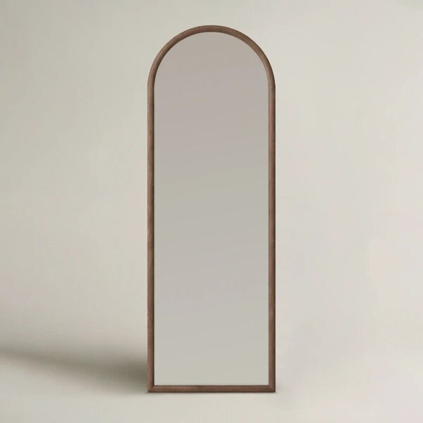 Arched mirror in a wooden frame AURA