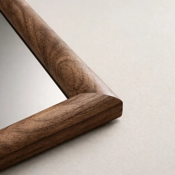 Arched mirror in a wooden frame AURA