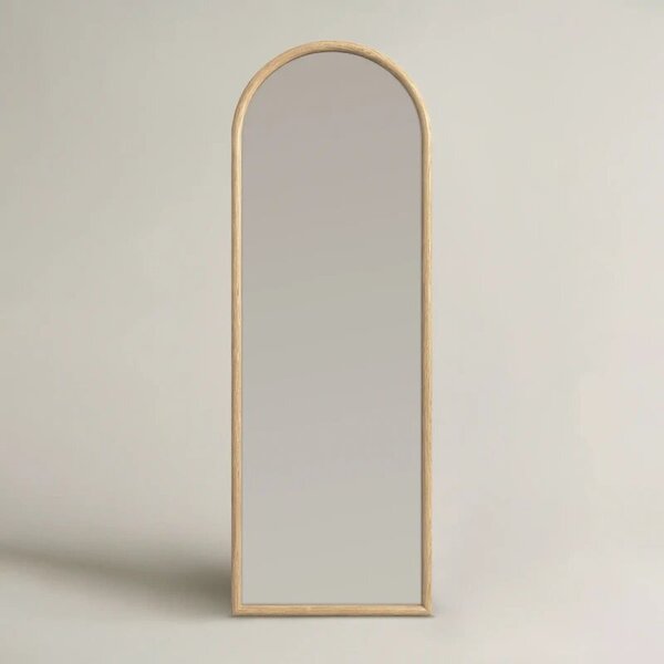 Arched mirror in a wooden frame AURA