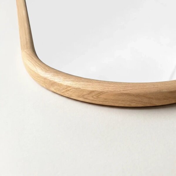 Arched mirror in a wooden frame AURA