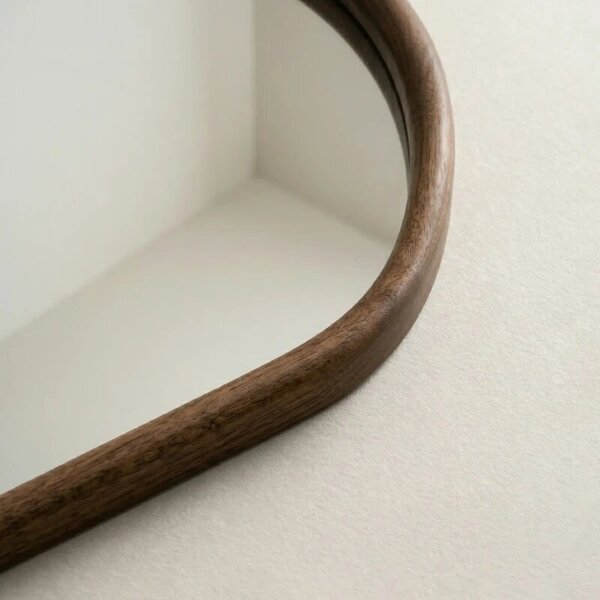 Arched mirror in a wooden frame AURA
