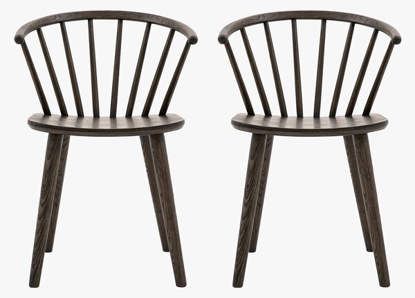 Whittle Dining Chair in Mocha, Set of 2