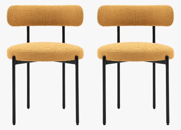 Novus Dining Chair in Ochre, Set of 2