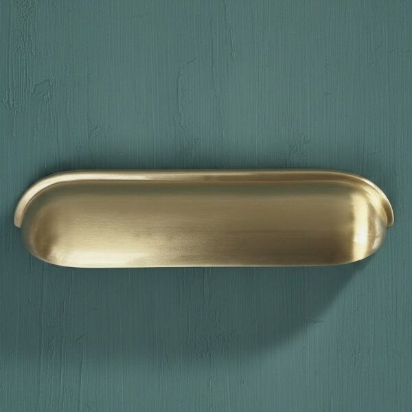 Provence Brass Monaco Cup Handle - Provence Antique Brass - 128mm between fixings