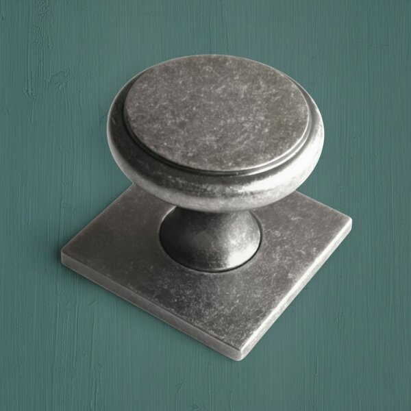 Bordeaux Cabinet Knob with Square Backplate