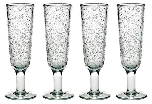 Serax Pure Pascale champagne glass 4-pack clear clear