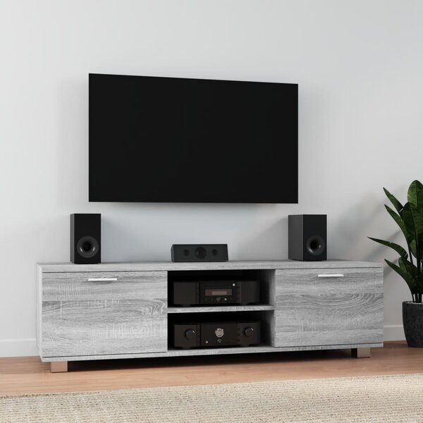 TV Cabinet Grey Sonoma 140x40.5x35 cm Engineered Wood