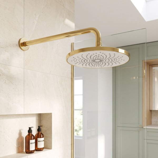 Round rain shower REA JS-021 Gold Brush