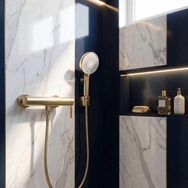 Shower faucet REA Rivo Brush Gold