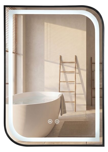 Mirror LED ZONE 80X60 BLACK