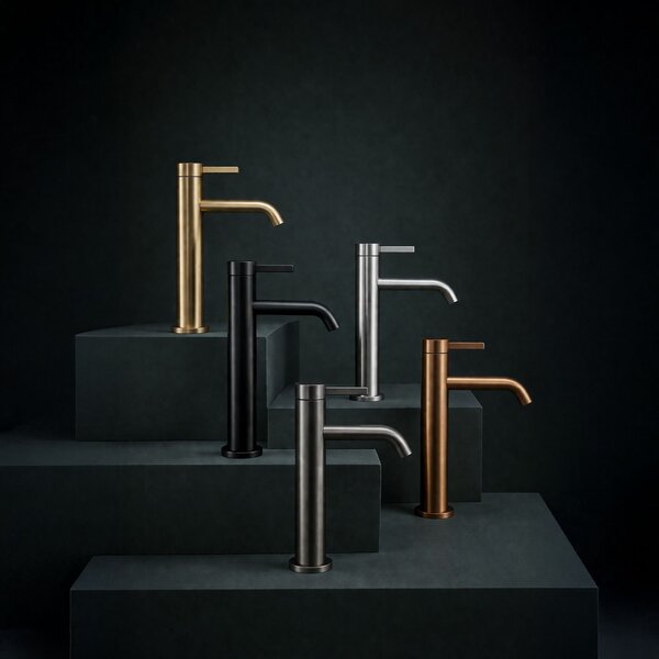 Bathroom faucet Rea Rivo Brush Nickel